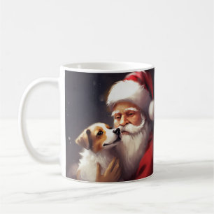 Mug Jack Russell Avec Noël Festif Du Père Noël