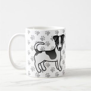 Mug Jack Russell Terrier à poil lisse noir et blanc