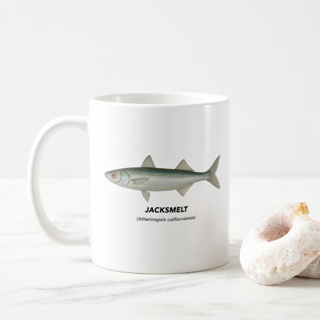 Mug Jacksmelt - Animaux marins de Californie (Avec donut)