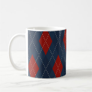 Mug Jacquard Royal Bleu Motif de Noël