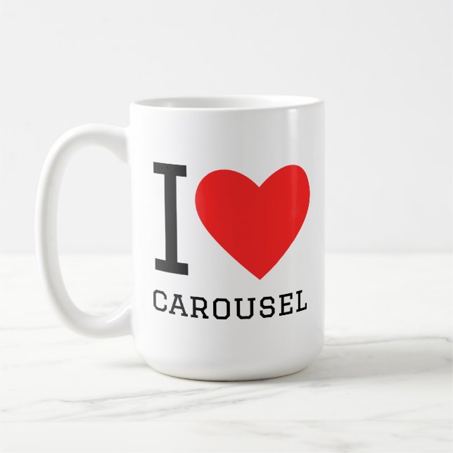Mug J'adore carrousel (Gauche)