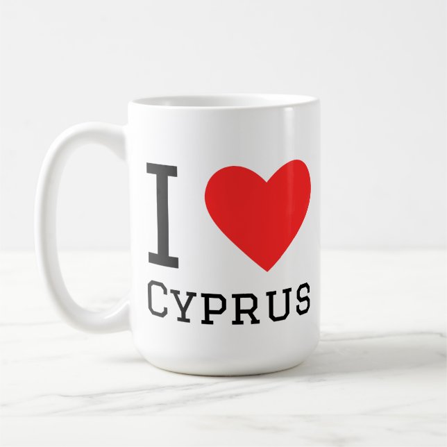 Mug J'adore Chypre  (Gauche)