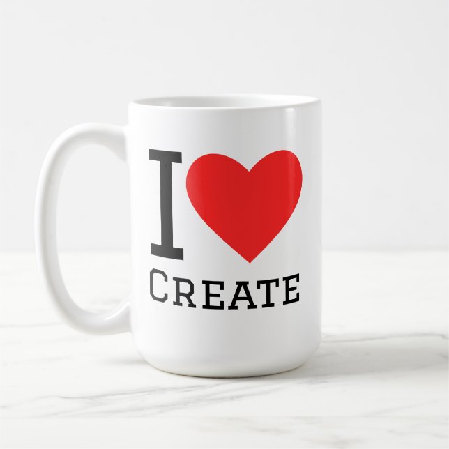 Mug J'adore créer (Gauche)
