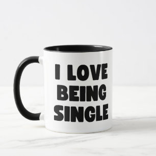Mug J'adore être célibataire