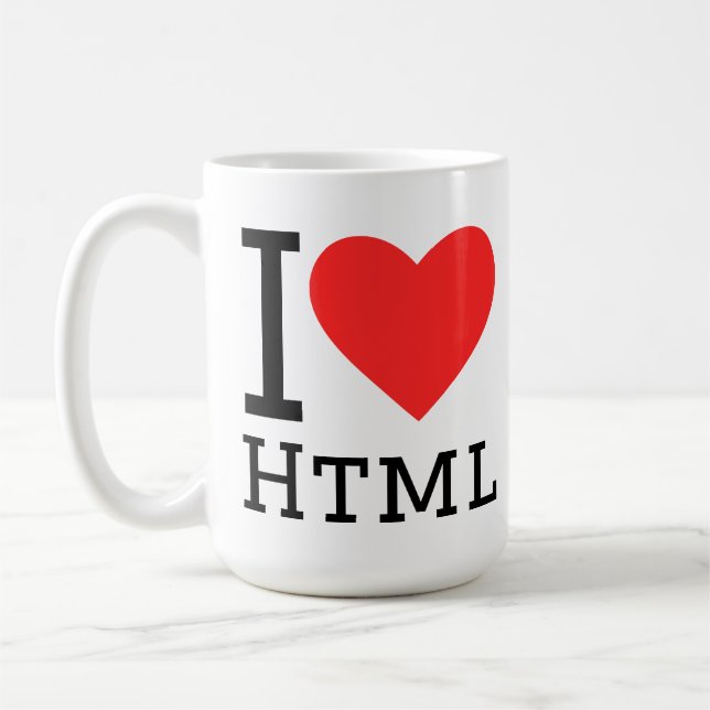 Mug J'adore html (Gauche)
