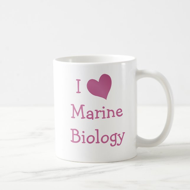 Mug J'adore la biologie marine (Droite)