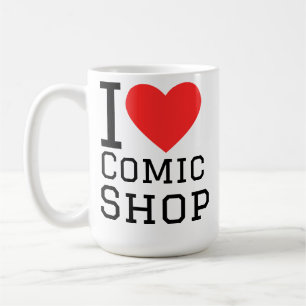 Mug J'adore la boutique de bandes dessinées