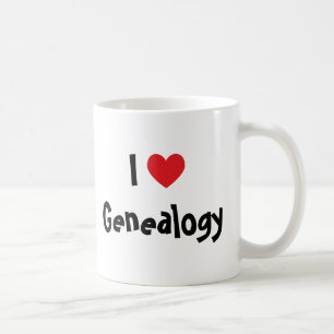 Mug J'adore la généalogie