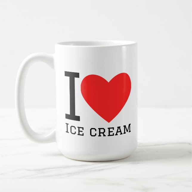 Mug J'adore la glace (Gauche)