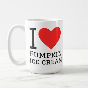Mug J'adore la glace à la citrouille