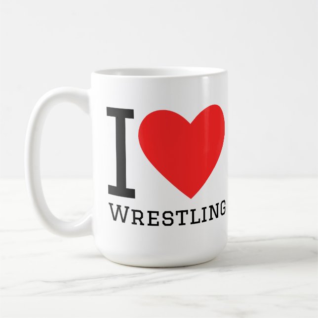 Mug J'adore la lutte (Gauche)