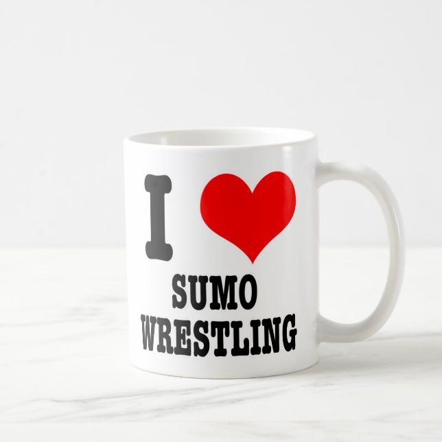 Mug J'ADORE la lutte sumo (Droite)