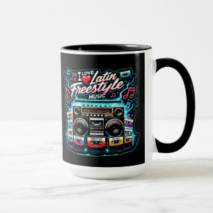 Mug J'adore la musique latine Freestyle