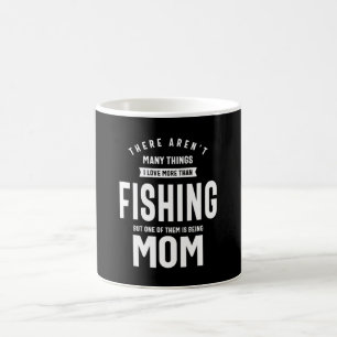 Mug J'adore la pêche. J'aime être une maman