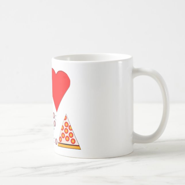 Mug J'adore la pizza (Droite)