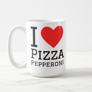 Mug J'adore la pizza au pepperoni