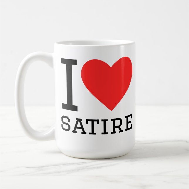 Mug J'adore la satire  (Gauche)