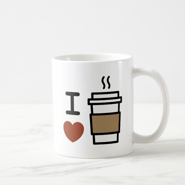 Mug J'adore le café (Droite)