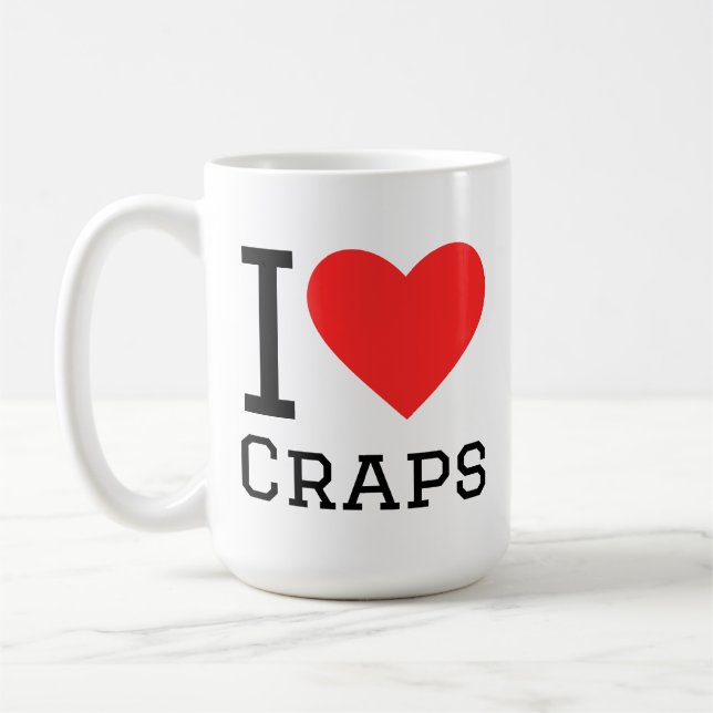 Mug J'adore le craps (Gauche)
