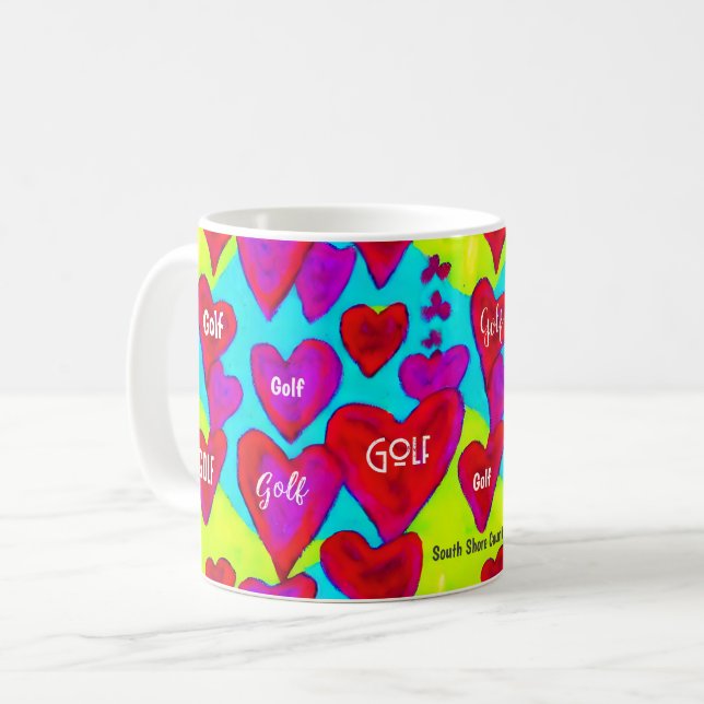 Mug "J'adore le GOLF !" Golf Membre Valentine Gift (Devant gauche)