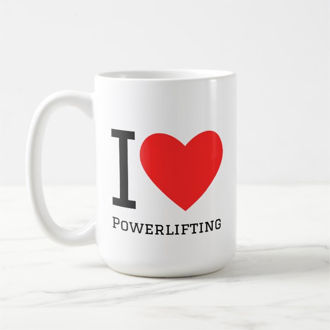 Mug J'adore le powerlifting (Gauche)