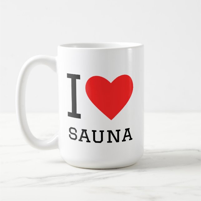 Mug J'adore le sauna (Gauche)