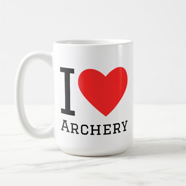 Mug J'adore le tir à l'arc (Gauche)