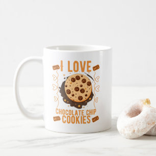 Mug J'adore les biscuits à puce au chocolat