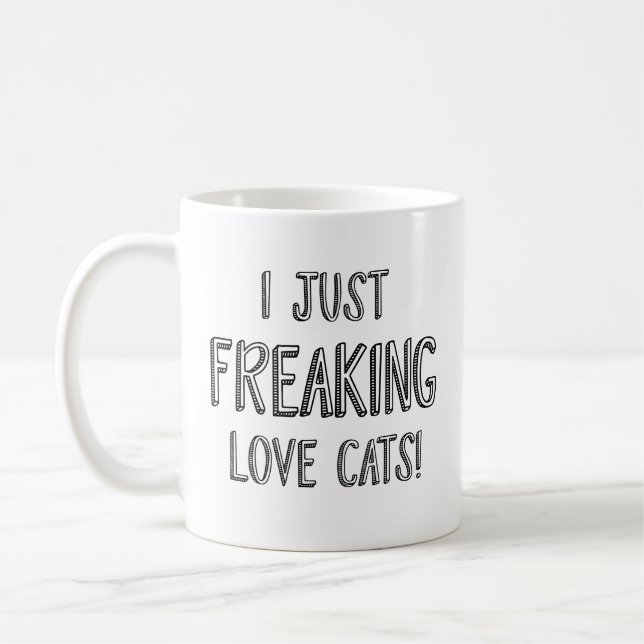Mug J'adore les chats (Gauche)