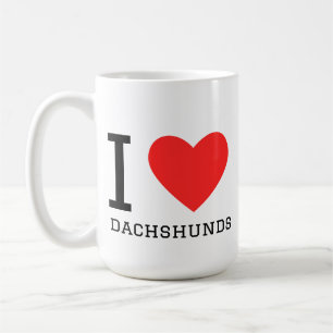 Mug J'adore les dachshunds