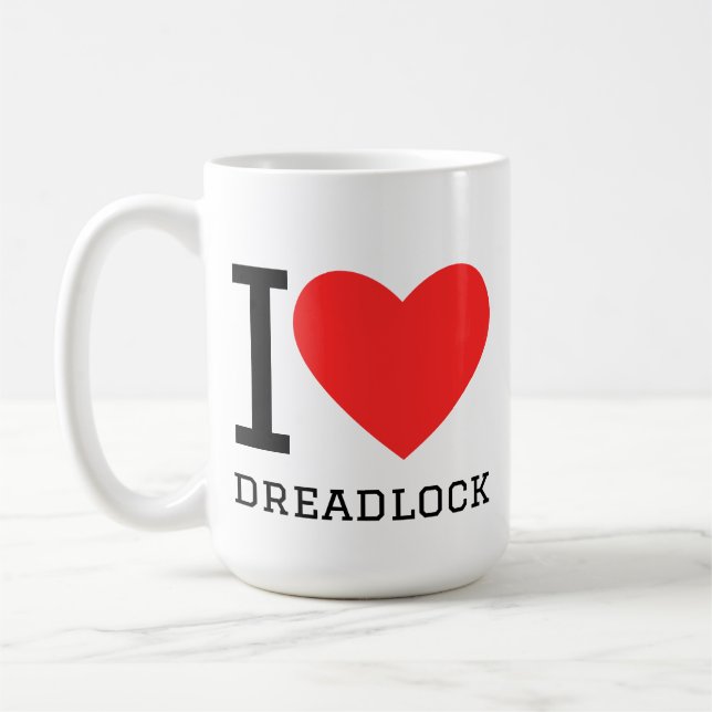 Mug J'adore les dreadlocks (Gauche)