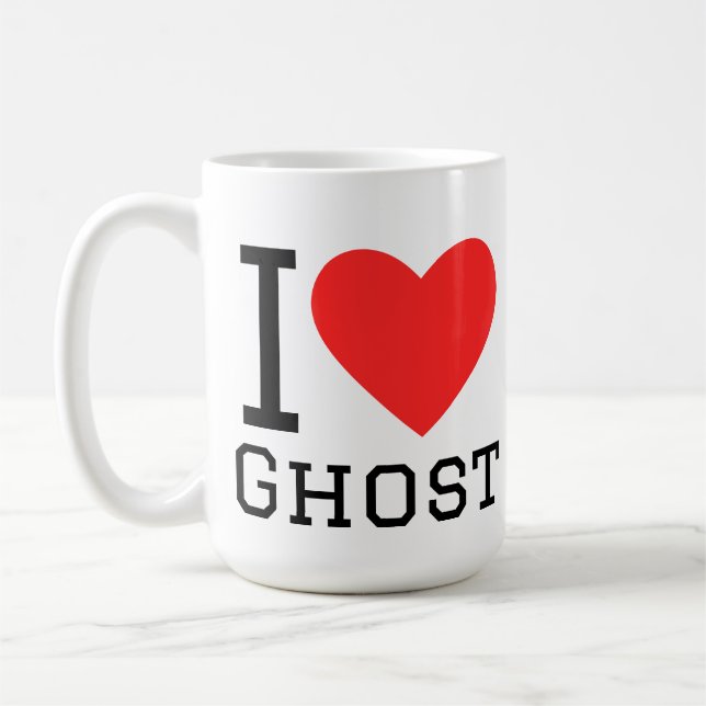 Mug J'adore les fantômes  (Gauche)