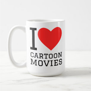 Mug J'adore les films de dessins animés