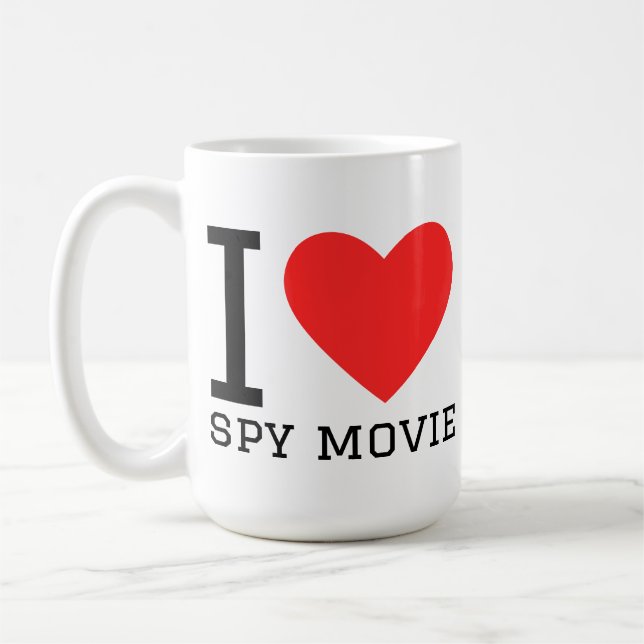 Mug J'adore les films d'espionnage (Gauche)