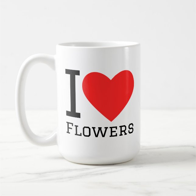 Mug J'adore les fleurs (Gauche)