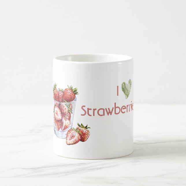 Mug J'adore les fraises  (Centre)