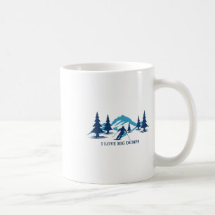 Mug J'adore les grosses décharges Funny Snow Ski Resor
