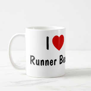 Mug J'adore les haricots de coureur