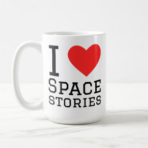 Mug J'adore les histoires de l'espace