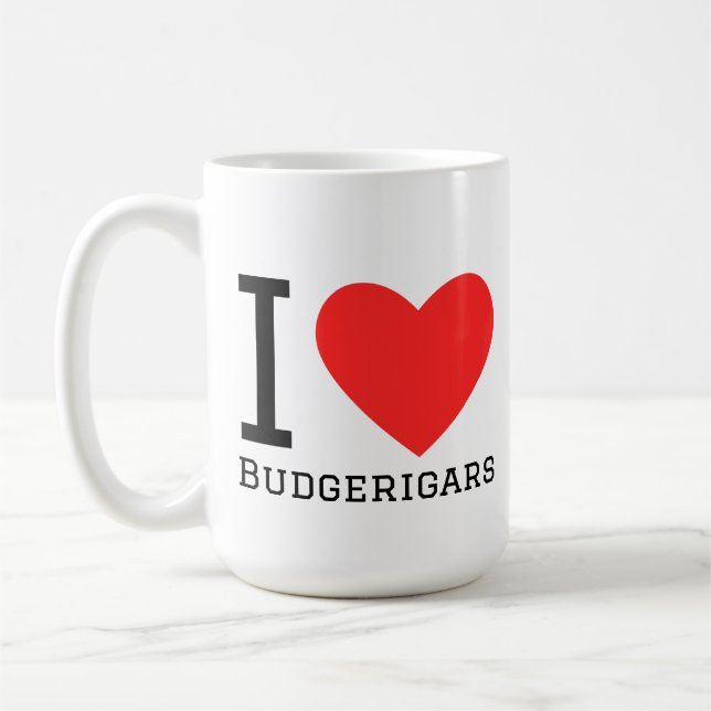 Mug J'adore les perruches (Gauche)