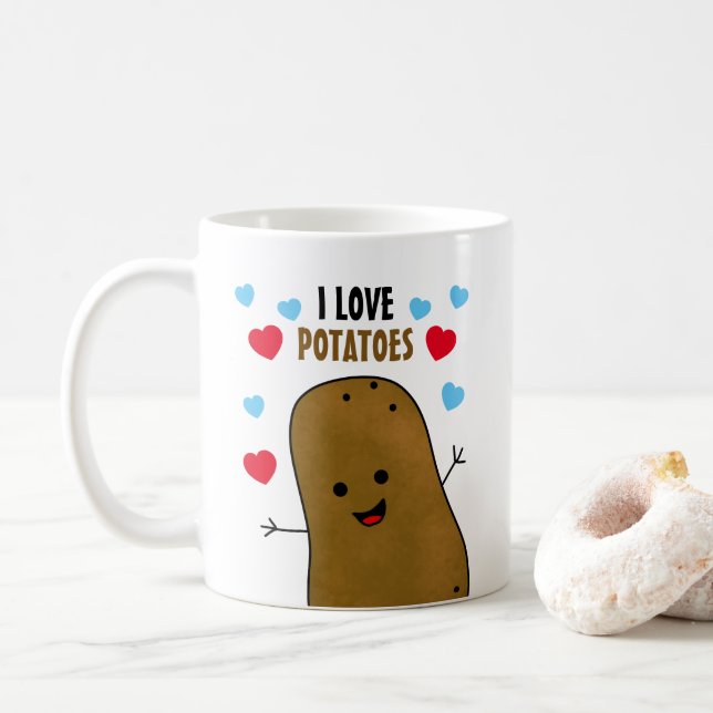 Mug J'adore les pommes de terre (Avec donut)