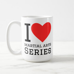 Mug J'adore les séries d'arts martiaux