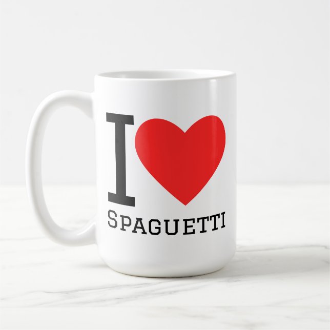 Mug J'adore les spaghettis (Gauche)