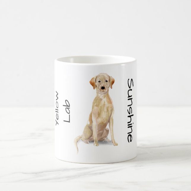 Mug J'adore mon Labrador jaune (Centre)