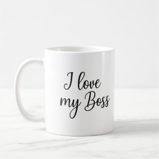 Mug J'adore mon patron - Approuvé par CQ