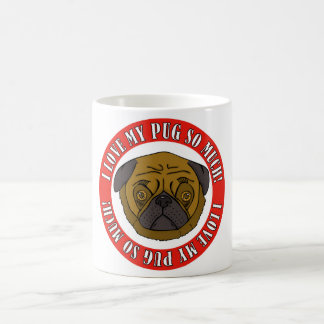 Mug J'adore mon pug tellement !