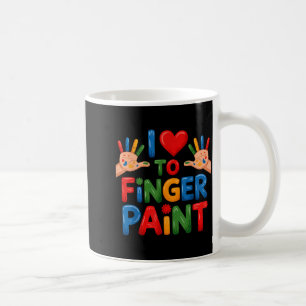 Mug J'adore peindre au doigt des couples Prof d'art do