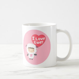 Mug J'adore Toi Mouton Mignon Fromage Pun Humour