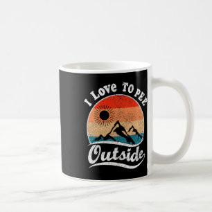 Mug J'adore uriner à l'extérieur Design rétro vintage 