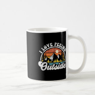 Mug J'adore uriner à l'extérieur drôle de camping rand